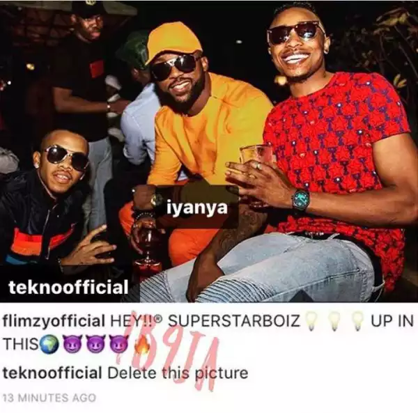 Singer Tekno Rudely Asked Fan To Delete This Photo He Took With Him
